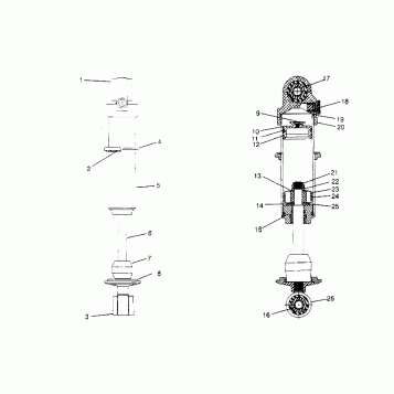 FOX SHOCK, GAS - FRONT TRACK RXL 0956768 (4930783078D004)