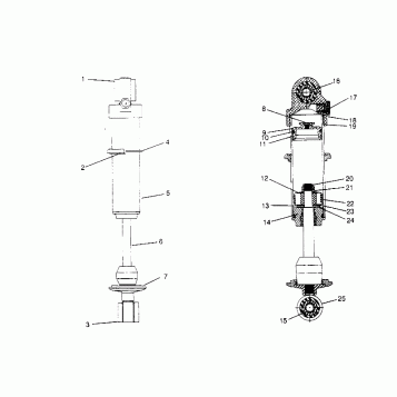 FOX SHOCK, GAS - REAR RXL 0956768 (4930783078D005)