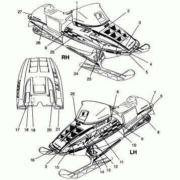 DECALS 440 XCR SP 0961760 (4931583158A012)