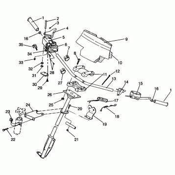 STEERING - HANDLEBAR 440 XCR SP 0961760 (4931583158B003)
