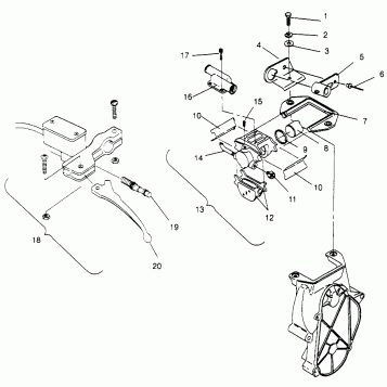 BRAKE 440 XCR SP 0961760 (4931583158B006)