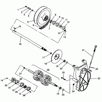 DRIVE TRAIN 440 XCR SP 0961760 (4931583158B008)