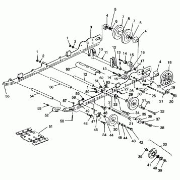 SUSPENSION  440 XCR SP 0961760 (4931583158B009)