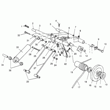 REAR TORQUE ARM 440 XCR SP 0961760 (4931583158B012)