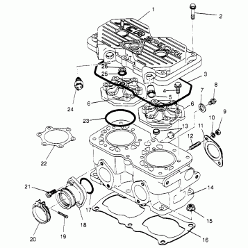 CYLINDER 440 XCR SP 0961760 (4931583158C008)