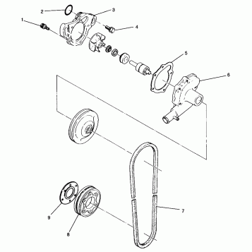 WATER PUMP 440 XCR SP 0961760 (4931583158C009)
