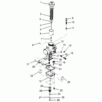 CARBURETOR 440 XCR SP 0961760 (4931583158C011)