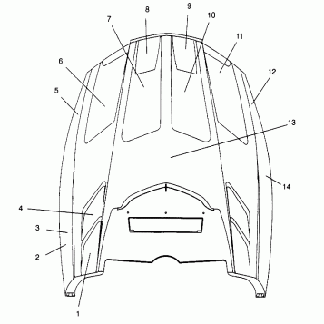 HOOD - FOAM/FOIL Storm 0965782, Storm SKS 0965582,  Euro Storm E965782, Eur (4931593159B002)