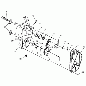 CHAINCASE ASSEMBLY Storm 0965782, Storm SKS 0965582,  Euro Storm E965782, E (4931593159B009)