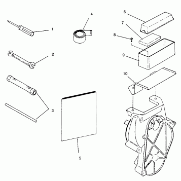 TOOL KIT/TOOL BOX Storm 0965782, Storm SKS 0965582,  Euro Storm E965782, Eu (4931593159B012)