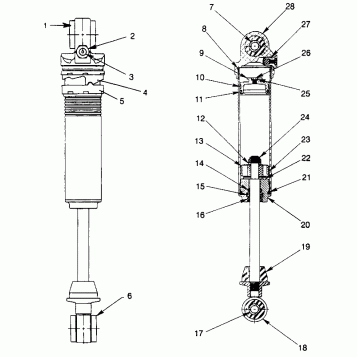 FOX SHOCK - IFS LH, RH Storm 0965782, Storm SKS 0965582,  Euro Storm E96578 (4931593159C005)