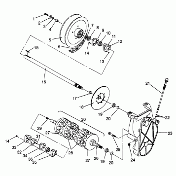 DRIVE TRAIN ASSEMBLY Storm 0965782, Storm SKS 0965582,  Euro Storm E965782, (4931593159C010)