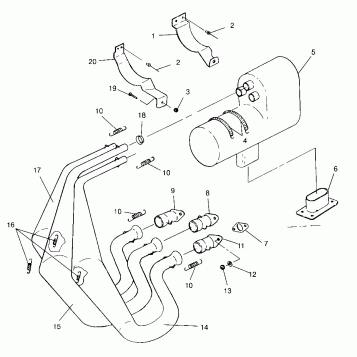 EXHAUST SYSTEM Storm 0965782, Storm SKS 0965582, Euro Storm E965782, Euro S (4931593159C012)