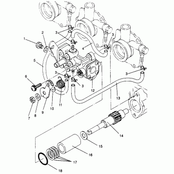 OIL PUMP ASSEMBLY Storm 0965782, Storm SKS 0965582,  Euro Storm E965782, Eu (4931593159D007)