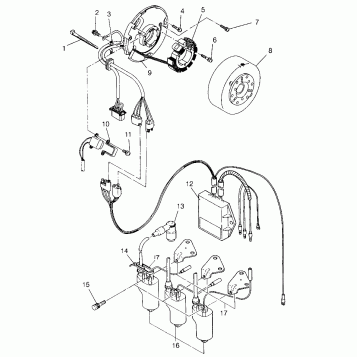 MAGNETO ASSEMBLY Storm 0965782, Storm SKS 0965582, Euro Storm E965782, Euro (4931593159D009)