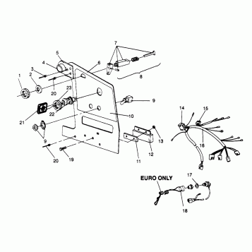 CONSOLE WIDETRAK GT 0962061 and EUROPEAN WIDETRAK GT E962061 (4931623162A013)