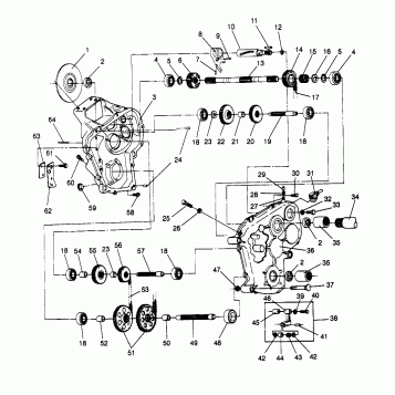 GEARCASE WIDETRAK GT 0962061 and EUROPEAN WIDETRAK GT E962061 (4931623162B004)