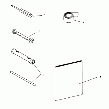 TOOL KIT WIDETRAK GT 0962061 and EUROPEAN WIDETRAK GT E962061 (4931623162B014)