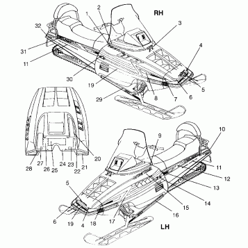 DECALS  WIDETRAK LX 0962064 and  EUROPEAN WIDETRAK LX E962064 (4931643164A011)