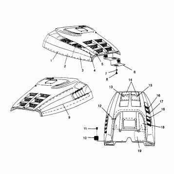 HOOD - FOAM/FOIL WIDETRAK LX 0962064 and EUROPEAN WIDETRAK LX E962064 (4931643164A012)