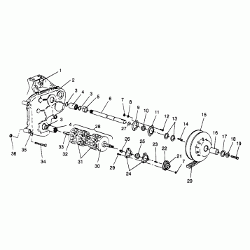 DRIVESHAFT ASSEMBLY WIDETRAK LX 0962064 and EUROPEAN WIDETRAK LX E962064 (4931643164B013)