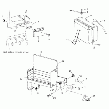 BATTERY BOX WIDETRAK LX 0962064 and EUROPEAN WIDETRAK LX E962064 (4931643164B014)
