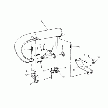 EXHAUST SYSTEM WIDETRAK LX 0962064 and EUROPEAN WIDETRAK LX E962064 (4931643164C004)