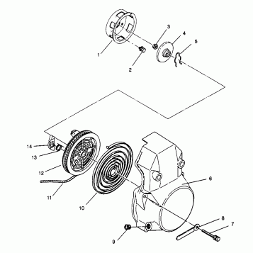 RECOIL STARTER WIDETRAK LX 0962064 and EUROPEAN WIDETRAK LX E962064 (4931643164D002)