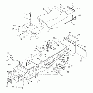 TUNNEL and SEAT LITE 0963433, EURO LITE E963433 and LITE DELUXE 0963431 (4931663166A005)