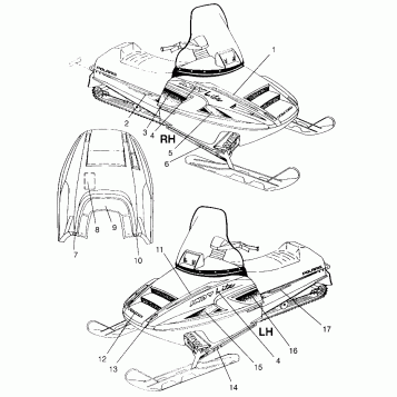 DECALS LITE 0963433 and EURO LITE E963433 (4931663166A011)