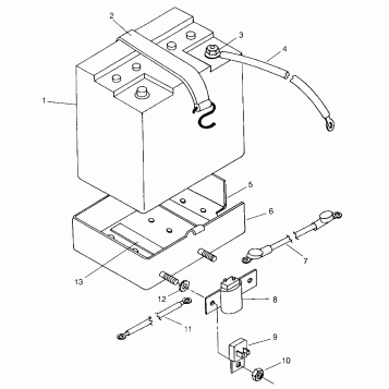 BATTERY BOX LITE DELUXE 0963431 (4931663166A014)