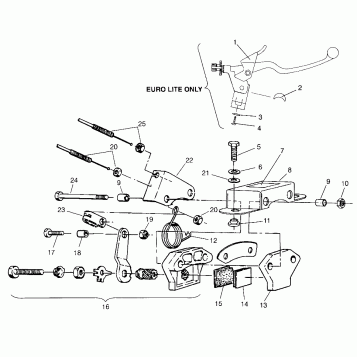 BRAKE LITE 0963433, EURO LITE E963433 and LITE DELUXE 0963431 (4931663166B005)