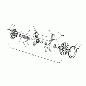 DRIVE CLUTCH LITE 0963433, EURO LITE E963433 and LITE DELUXE 0963431 (4931663166B012)