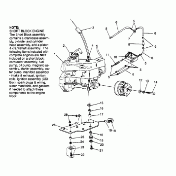 ENGINE MOUNTING LITE 0963433, EURO LITE E963433 and LITE DELUXE 0963431 (4931663166B014)