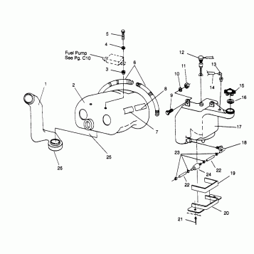 OIL TANK / AIR BOX LITE 0963433, EURO LITE E963433 and LITE DELUXE 0963431 (4931663166C002)