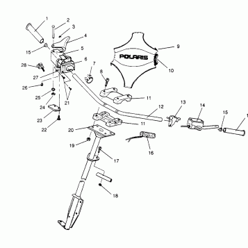 STEERING - HANDLEBAR ULTRA SKS 0960578, EUROPEAN ULTRA SKS E960578, and ULT (4931683168B005)