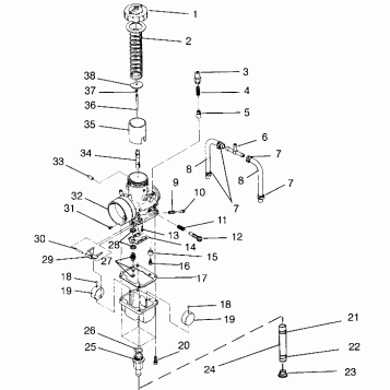 CARBURETOR ULTRA SKS 0960578, EUROPEAN ULTRA SKS E960578, and ULTRA RMK 096 (4931683168C013)