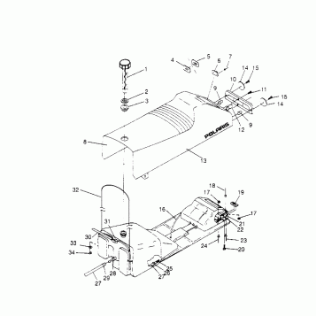 SEAT and GAS TANK XLT SP 0966676 and  EUROPEAN XLT SP E966676 (4931703170A007)
