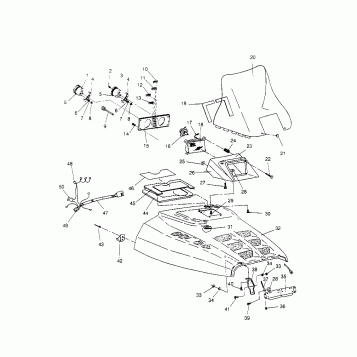 HOOD XLT SP 0966676 and  EUROPEAN XLT SP E966676 (4931703170A010)
