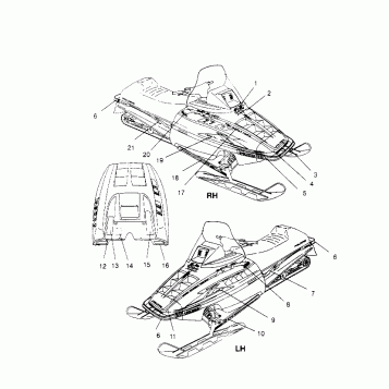 HOOD - DECALS XLT SP 0966676 and EUROPEAN XLT SP E966676 (4931703170A012)