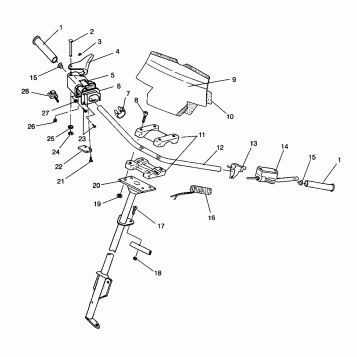 STEERING - HANDLEBAR XLT SP 0966676 and EUROPEAN XLT SP E966676 (4931703170B004)