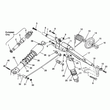 REAR TORQUE ARM XLT SP 0966676 and EUROPEAN XLT SP E966676 (4931703170B013)