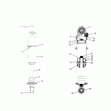 FOX SHOCK, GAS - FRONT TRACK XLT SP 0966676 and  EUROPEAN XLT SP E966676 (4931703170C007)