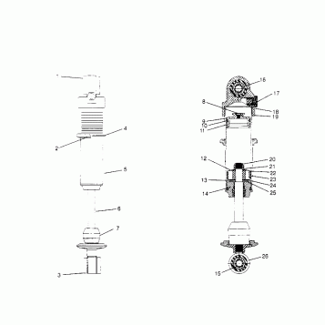 FOX SHOCK, GAS - REAR XLT SP 0966676 and  EUROPEAN XLT SP E966676 (4931703170C008)