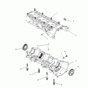 CRANKCASE XLT SP 0966676 and  EUROPEAN XLT SP E966676 (4931703170C009)