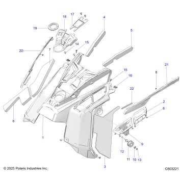 BODY, CONSOLE - S26TGG8MS (C603221)