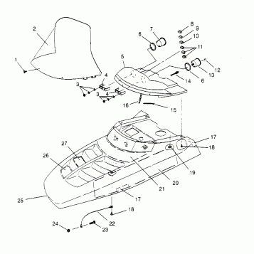HOOD  440 0962760 (4931743174A010)