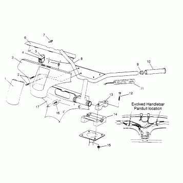 STEERING - HANDLEBAR 440 0962760 (4931743174A013)