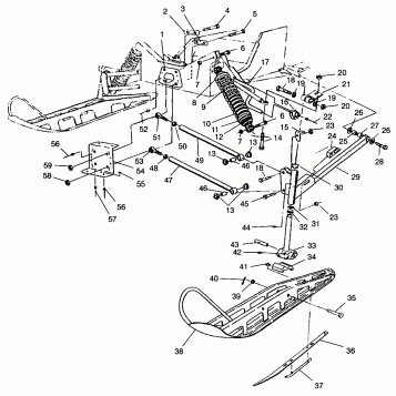 FRONT SUSPENSION and SKI 440 0962760 (4931743174B001)