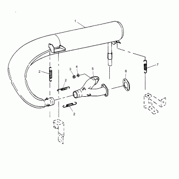 EXHAUST SYSTEM 440 0962760 (4931743174C002)